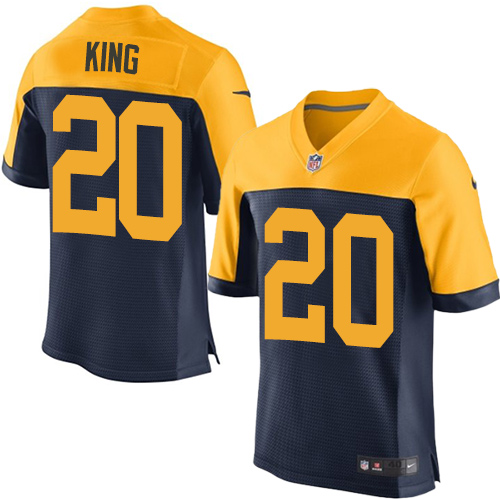 Nike Packers #20 Kevin King Navy Blue Alternate Men's Stitched NFL New Elite Jersey - Click Image to Close